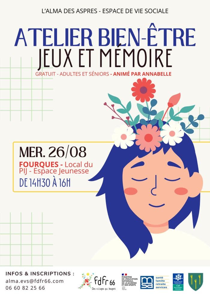 Illustration de l'événement : Atelier bien-être jeux et mémoire