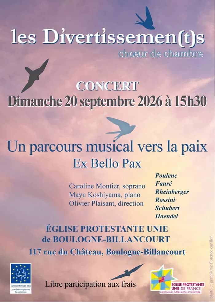 Illustration de l'événement : Concert par le chœur de chambre Les Divertissements
