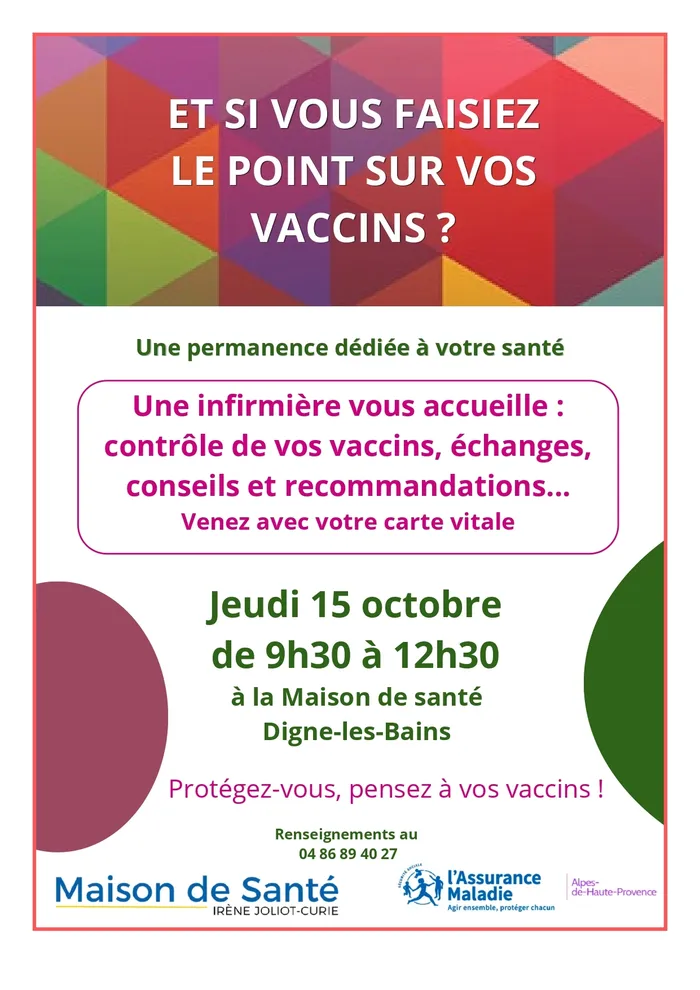 Illustration de l'événement : Permanence dédiée à la vaccination