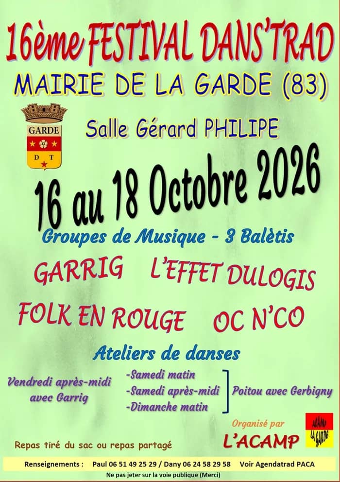 Illustration de l'événement : 16ème Dans'Trad de La Garde