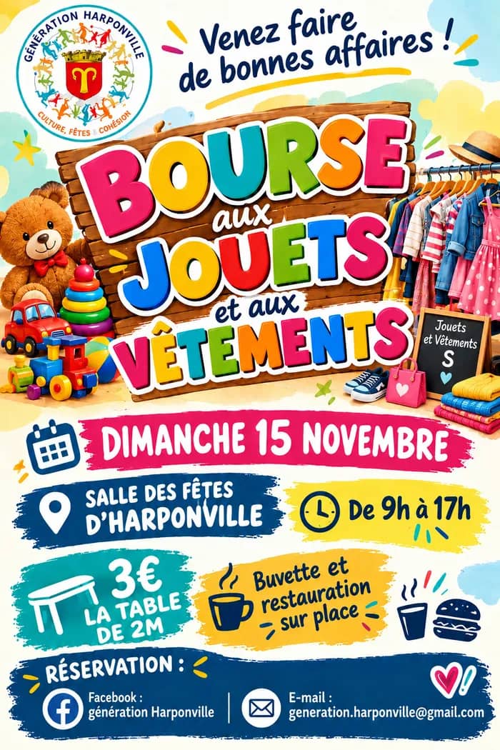 Illustration de l'événement : Bourse aux jouets et aux vêtements