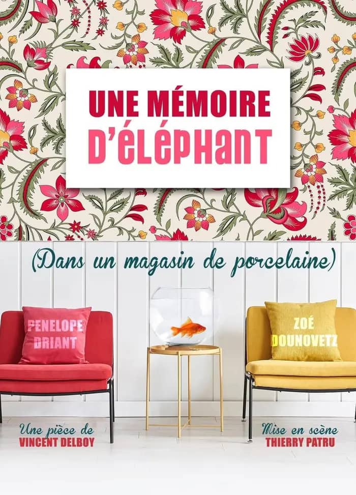 Illustration de l'événement : Comédie - "Une mémoire d'éléphant (dans un magasin de porcelaine)"