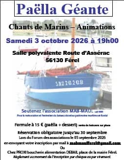 Illustration de l'événement : Soirée paëlla et chants de marins