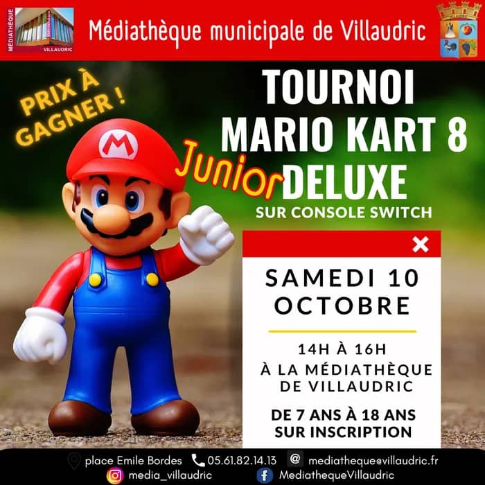 Illustration de l'événement : Tournoi Mario Kart 8 deluxe Junior