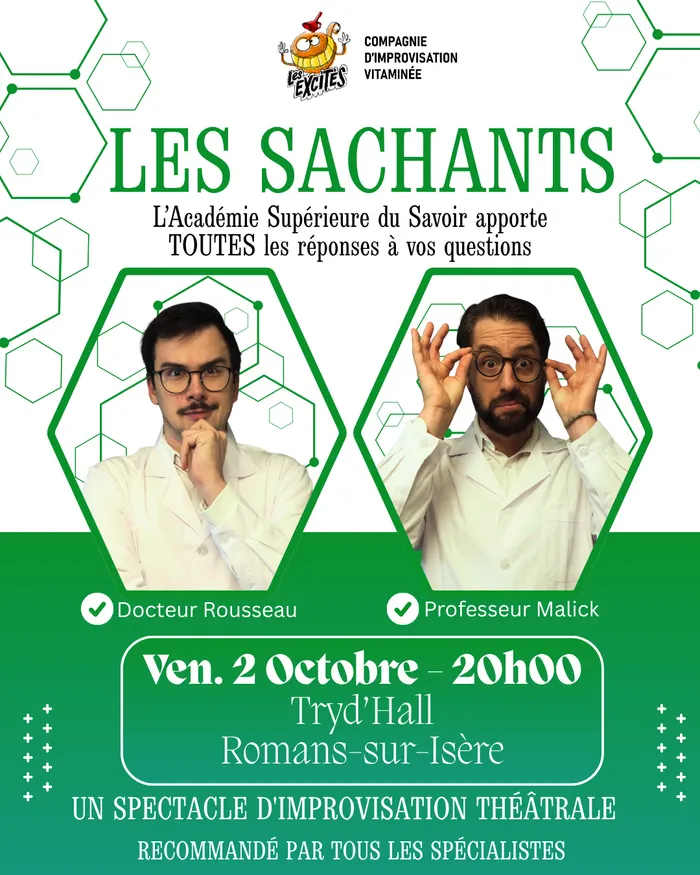 Illustration de l'événement : LES SACHANTS - Spectacle d'impro presque scientifique