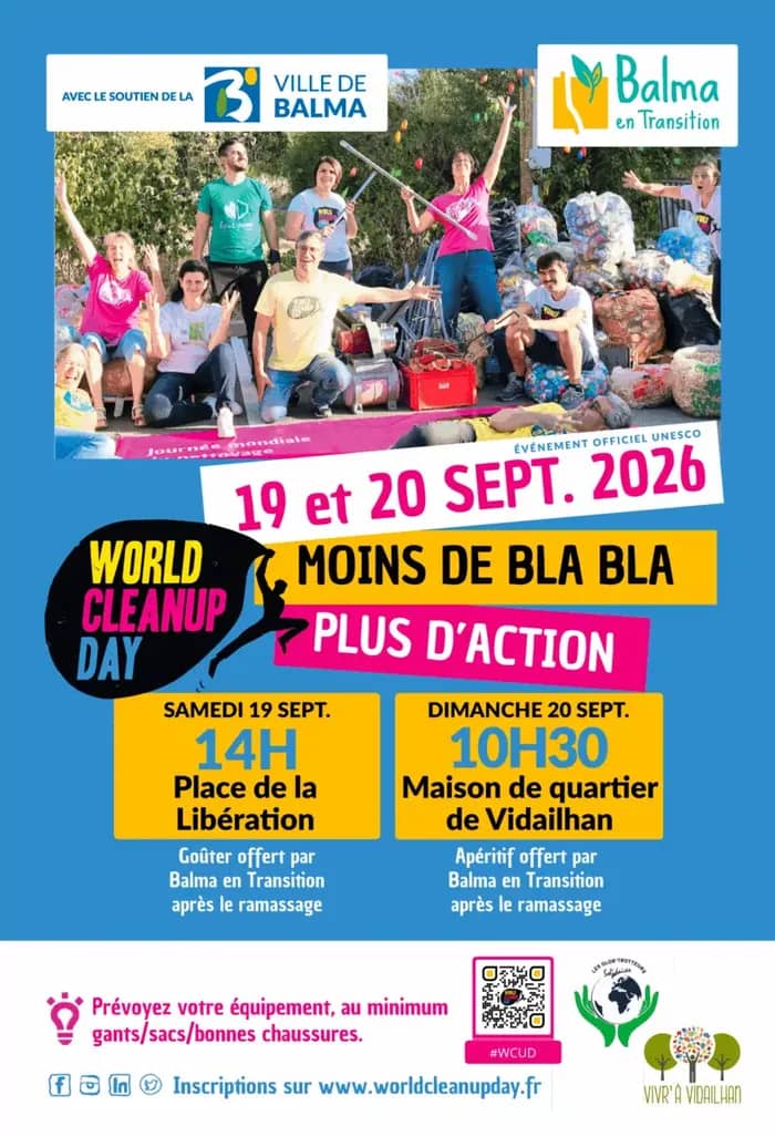 Illustration de l'événement : World Clean Up Day - Les 19 et 20 septembre