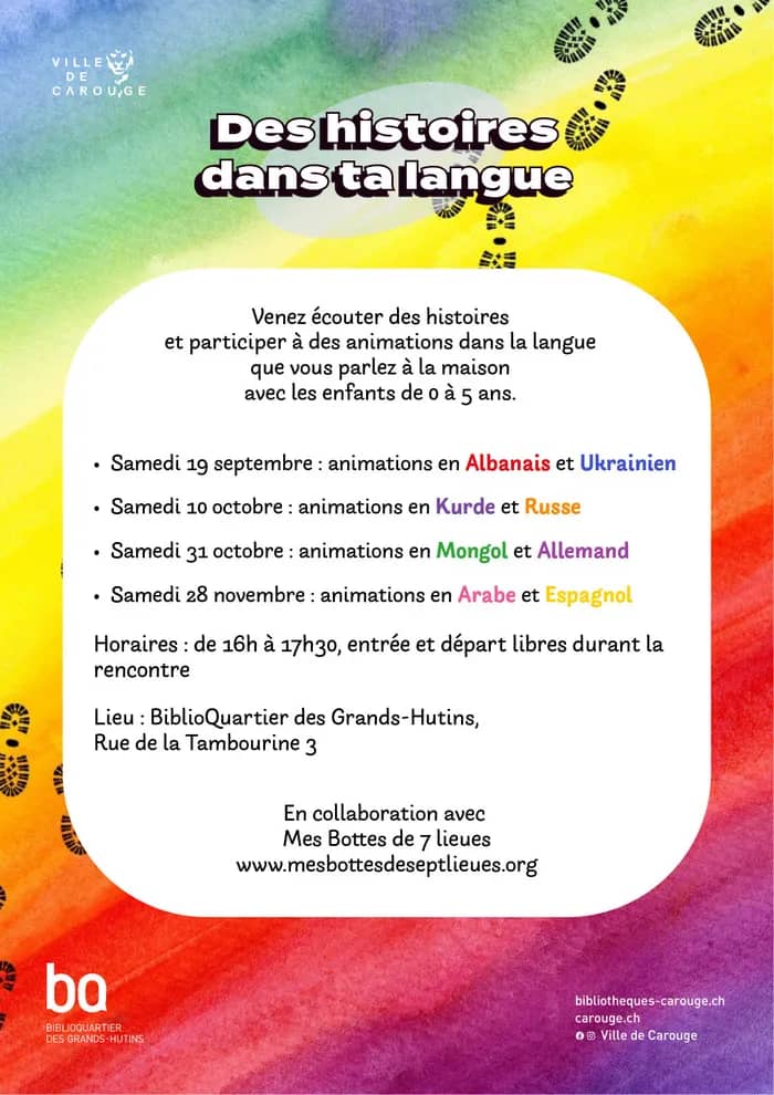 Illustration de l'événement : Des histoires dans ta langue : animations en arabe et espagnol