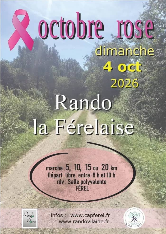 Illustration de l'événement : Rando La Férélaise : Octobre Rose