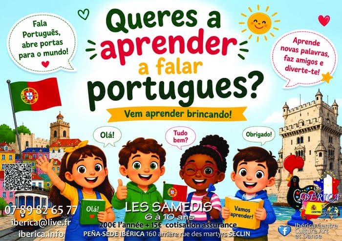 Illustration de l'événement : Cours de Portugais pour enfants Ibérica Seclin Lille Hauts de France