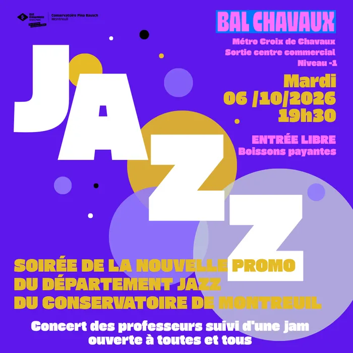 Illustration de l'événement : jazz au Bal Chavaux