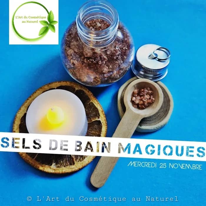 Illustration de l'événement : Atelier cosmétique pour enfant: fabrication Sels de bain magiques