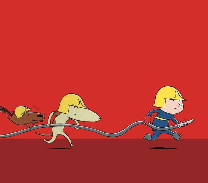 Illustration de l'événement : Tout Petit Tu Lis ! : « Au feu, les pompiers ! » (0-3 ans)