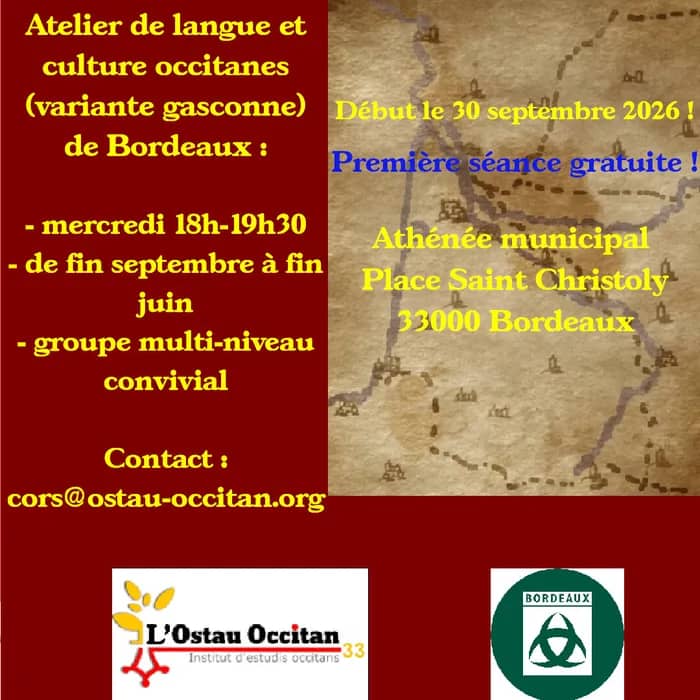 Illustration de l'événement : Atelier de langue et culture occitanes (variante gasconne)