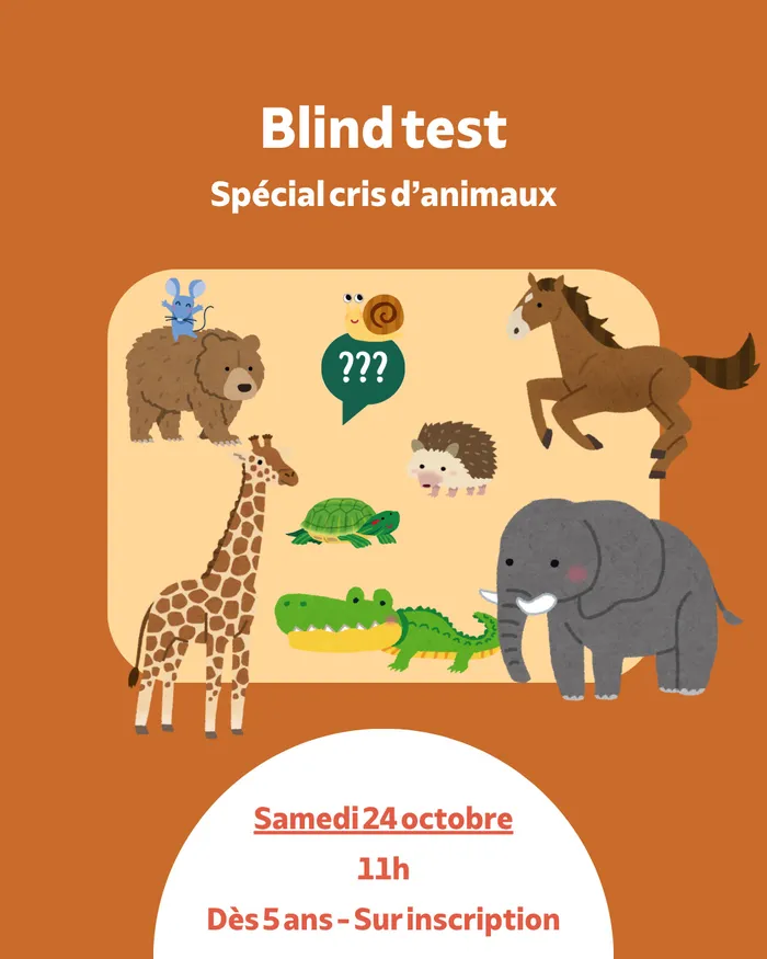 Illustration de l'événement : Blind test