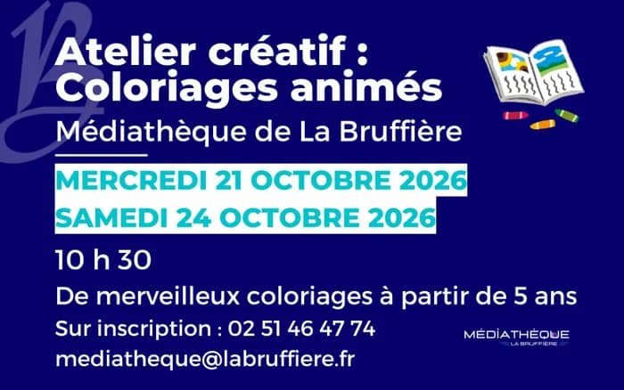 Illustration de l'événement : Atelier créatif : Coloriages animés