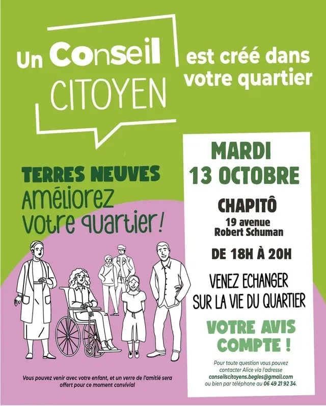 Illustration de l'événement : Conseil citoyen du quartier Terres Neuves