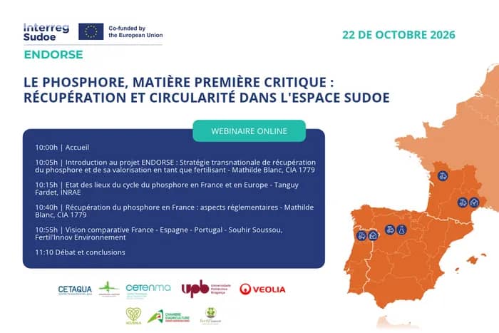 Illustration de l'événement : Webinaire : Interreg-SUDOE "ENDORSE".