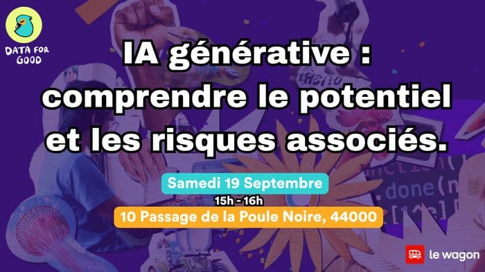 Illustration de l'événement : IA générative : comprendre le potentiel et les risques associés