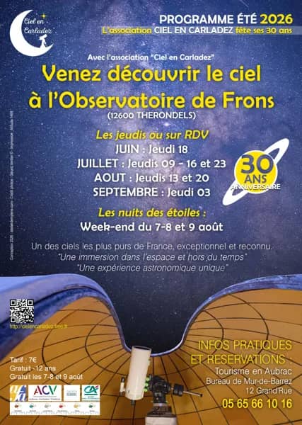 Illustration de l'événement : Soirée astronomie avec Ciel en Carladez