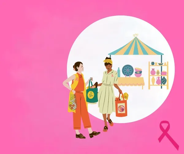 Illustration de l'événement : Stand de sensibilisation pour Octobre rose sur le marché
