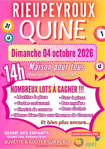 Illustration de l'événement : Quine école et collège privés
