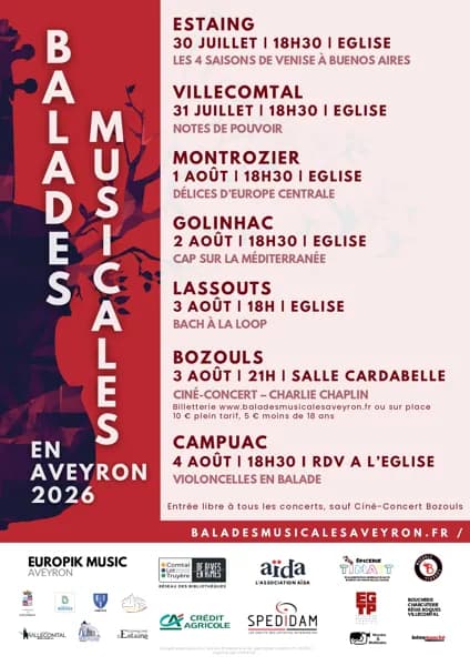 Illustration de l'événement : Les Balades Musicales en Aveyron - "Notes de pouvoir"