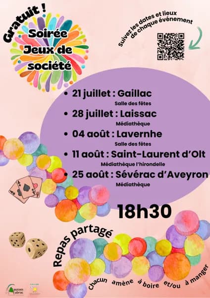 Illustration de l'événement : Soirée jeux à St Laurent d'Olt