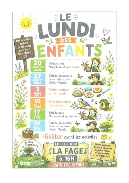Illustration de l'événement : Atelier enfants : fabrication de nichoirs sur le sentier de l'imaginaire "du Magma à la pierre"
