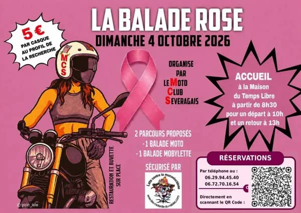 Illustration de l'événement : Balade en moto pour Octobre rose