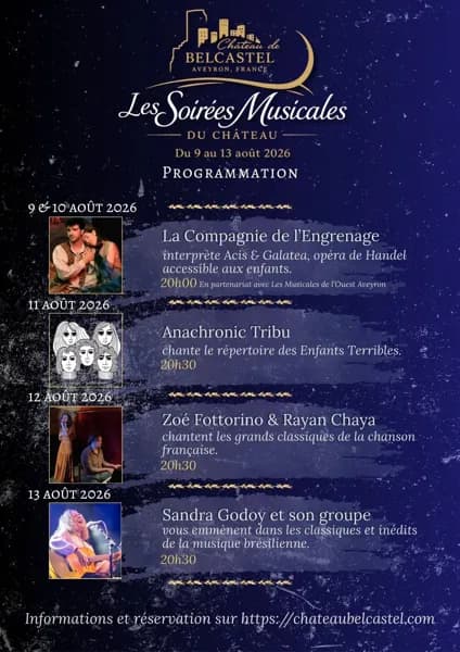 Illustration de l'événement : LES SOIRÉES MUSICALES DU CHÂTEAU