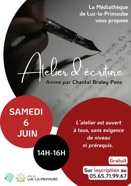 Illustration de l'événement : Atelier d'écriture