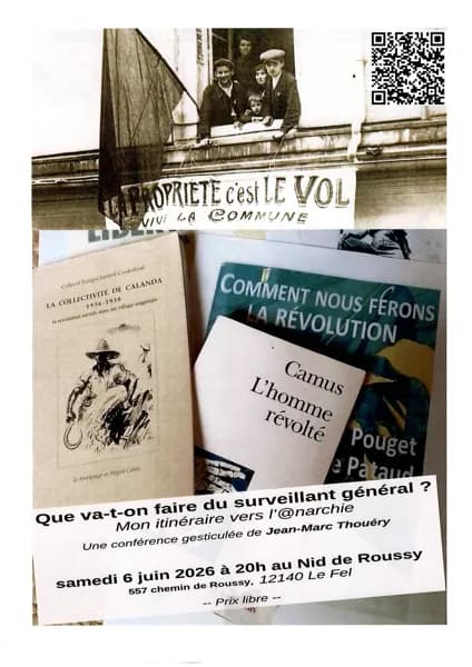 Illustration de l'événement : Conférence gesticulée sur l'anarchie