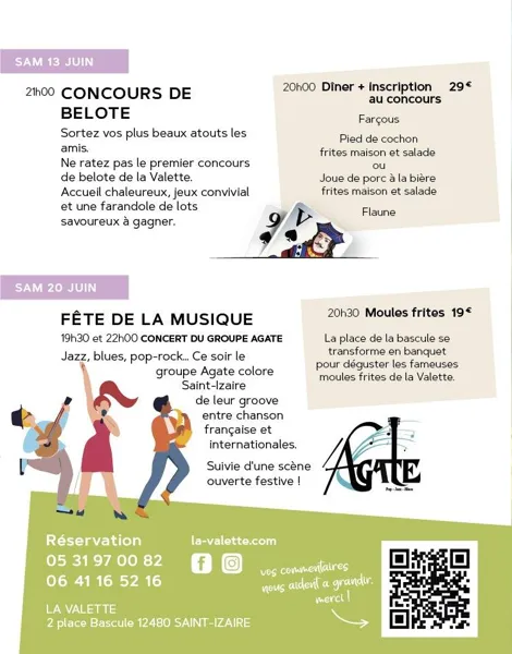 Illustration de l'événement : Dîner et Concours de Belote