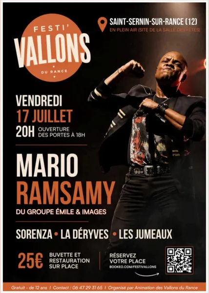 Illustration de l'événement : Festi'Vallons - Concert Mario d'Emile & Images - Sorenza - La Déryves