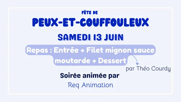 Illustration de l'événement : Fête votive de Peux et Couffouleux
