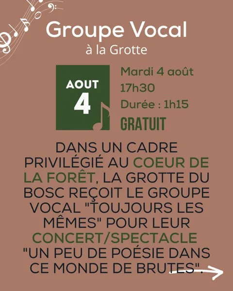 Illustration de l'événement : Groupe vocal "Toujours les mêmes"
