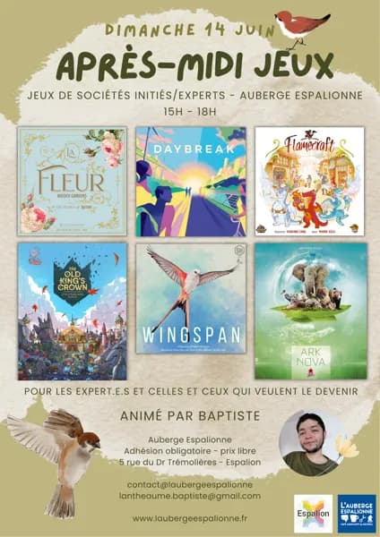 Illustration de l'événement : L'Auberge Espalionne - Jeux experts