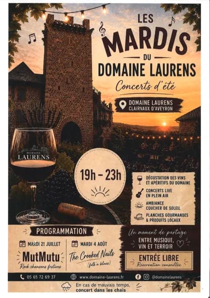 Illustration de l'événement : Concert d'été Domaine Laurens