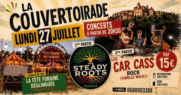 Illustration de l'événement : Soirée rock Roots & Fête foraine