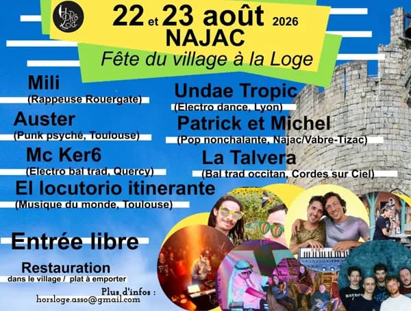 Illustration de l'événement : Fête de Najac à la Loge