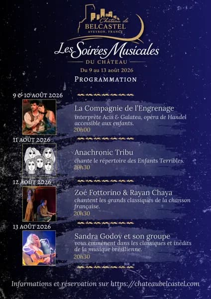 Illustration de l'événement : Les Soirées Musicales du Château de Belcastel
