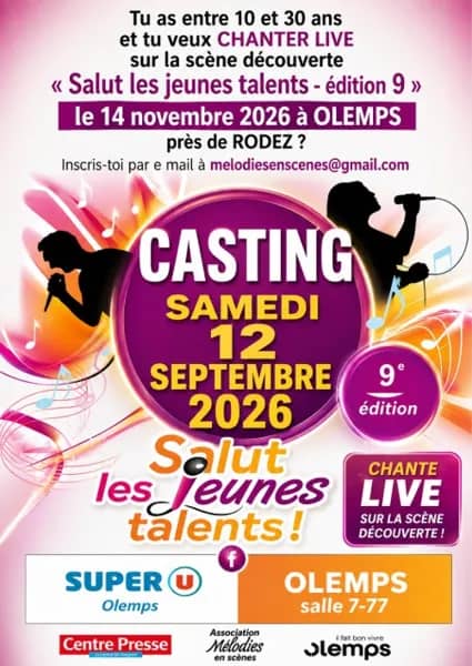 Illustration de l'événement : Salut les jeunes talents : appel à candidatures