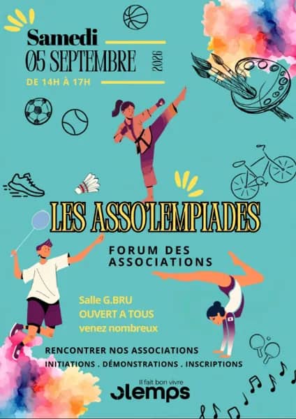 Illustration de l'événement : Asso’lempiades : les associations d’Olemps vous donnent rendez-vous !