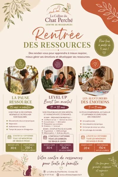 Illustration de l'événement : La rentrée des ressources à la Colline du Chat Perché