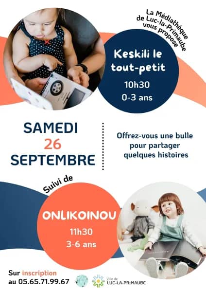 Illustration de l'événement : Keskili le tout petit - des histoires pour les 0-3 ans.