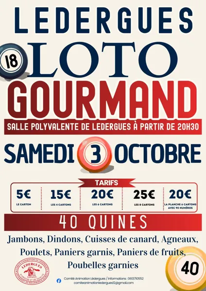Illustration de l'événement : Loto Gourmand - Lédergues