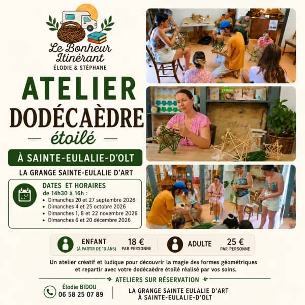 Illustration de l'événement : Atelier Vannerie : Dodécaèdres étoilés