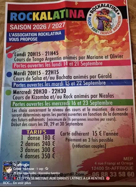 Illustration de l'événement : Portes ouvertes de Salsa et de Bachata
