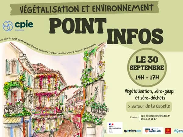 Illustration de l'événement : Point Infos végétalisation et environnement : zéro gaspi et zéro déchets avec le CPIE