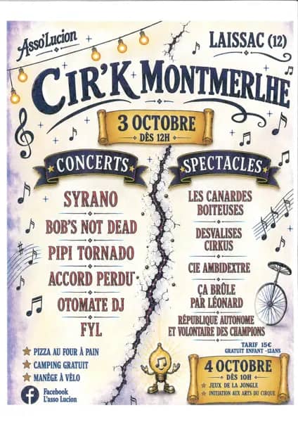 Illustration de l'événement : Festival Cir'k Montmerlhe à Laissac